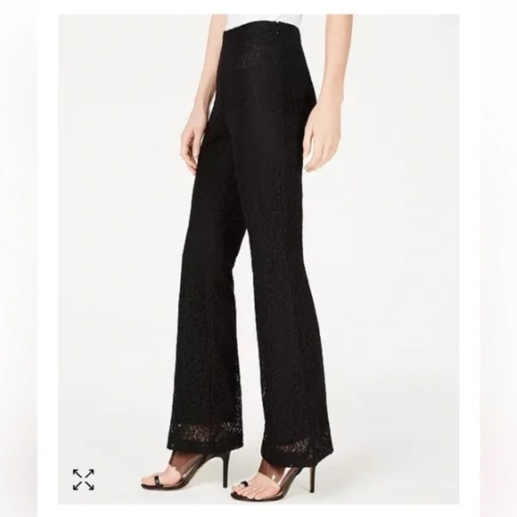 I.N.C. Allover-Lace Flare-Leg Pants - Picture 2 of 10